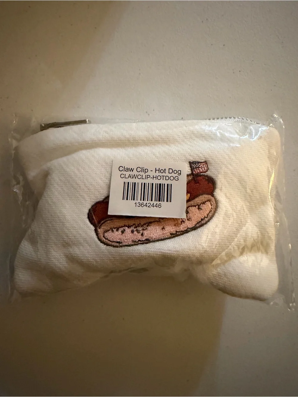 Parke Hot Dog Claw Clip with Pouch